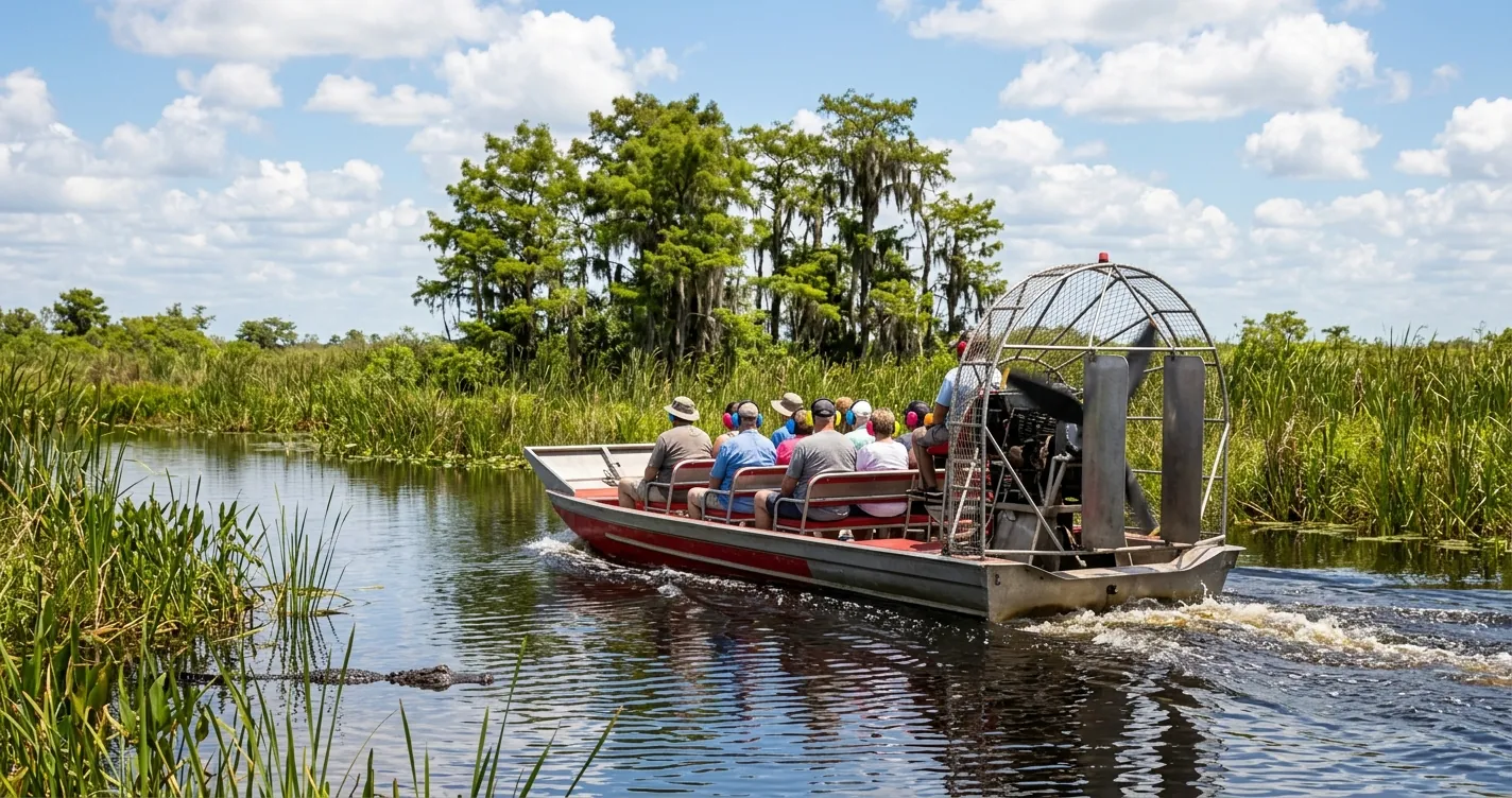 Cosas para hacer en Orlando que no sean parques: paseo en airboat por los humedales de Kissimmee