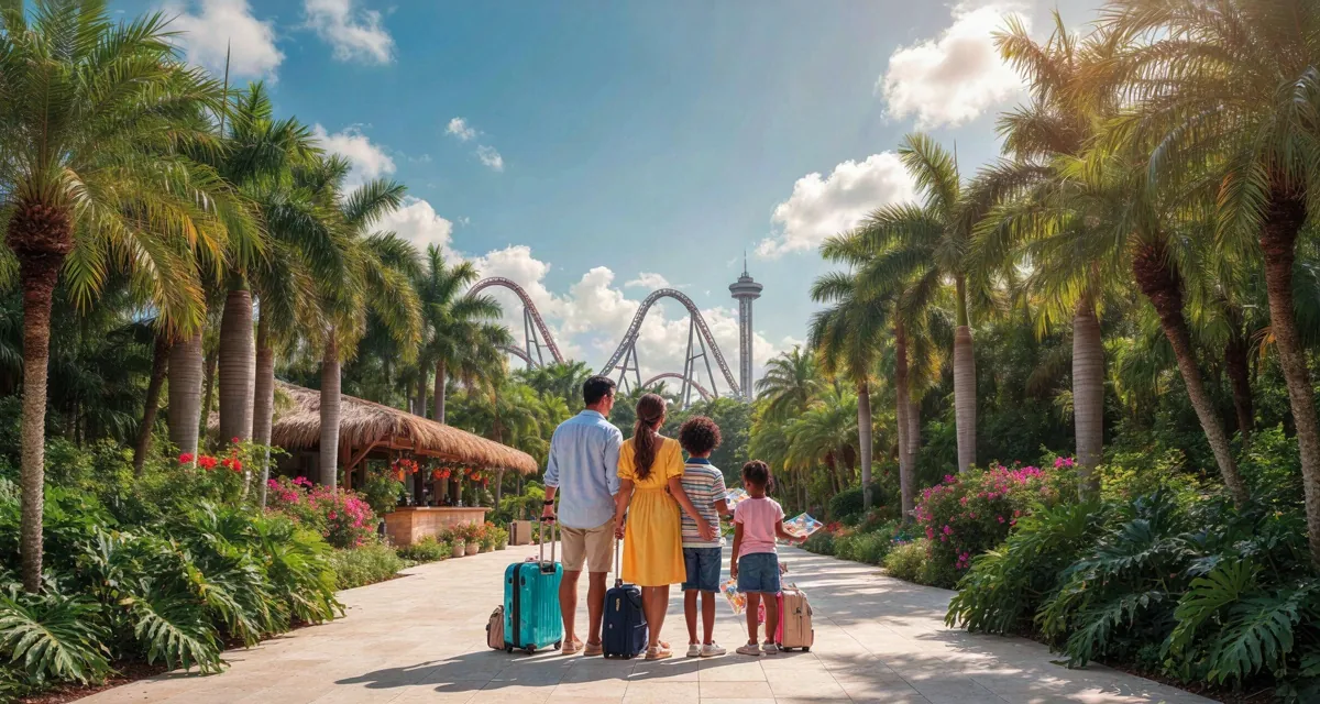 Paquetes de Disney en Orlando: familia comparando precios de hotel y entradas en un resort de Walt Disney World en 2026