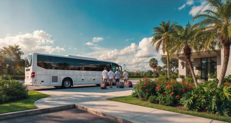 Autobús shuttle gratuito de los hoteles en Orlando con traslado a los parques: viaje a Disney, Universal y SeaWorld en 2026