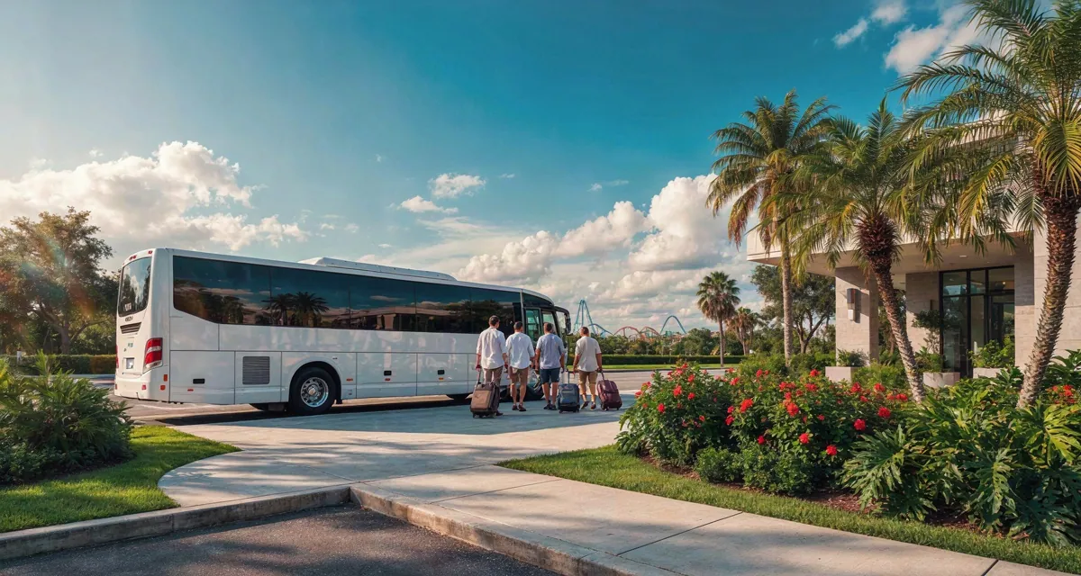 Autobús shuttle gratuito de los hoteles en Orlando con traslado a los parques: viaje a Disney, Universal y SeaWorld en 2026
